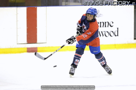 2014-11-22 Hockey Milano Rossoblu U14-Valpellice 0436 Andrea Lodolo